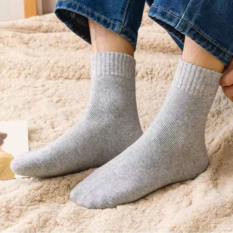 Plain thick winter socks-office